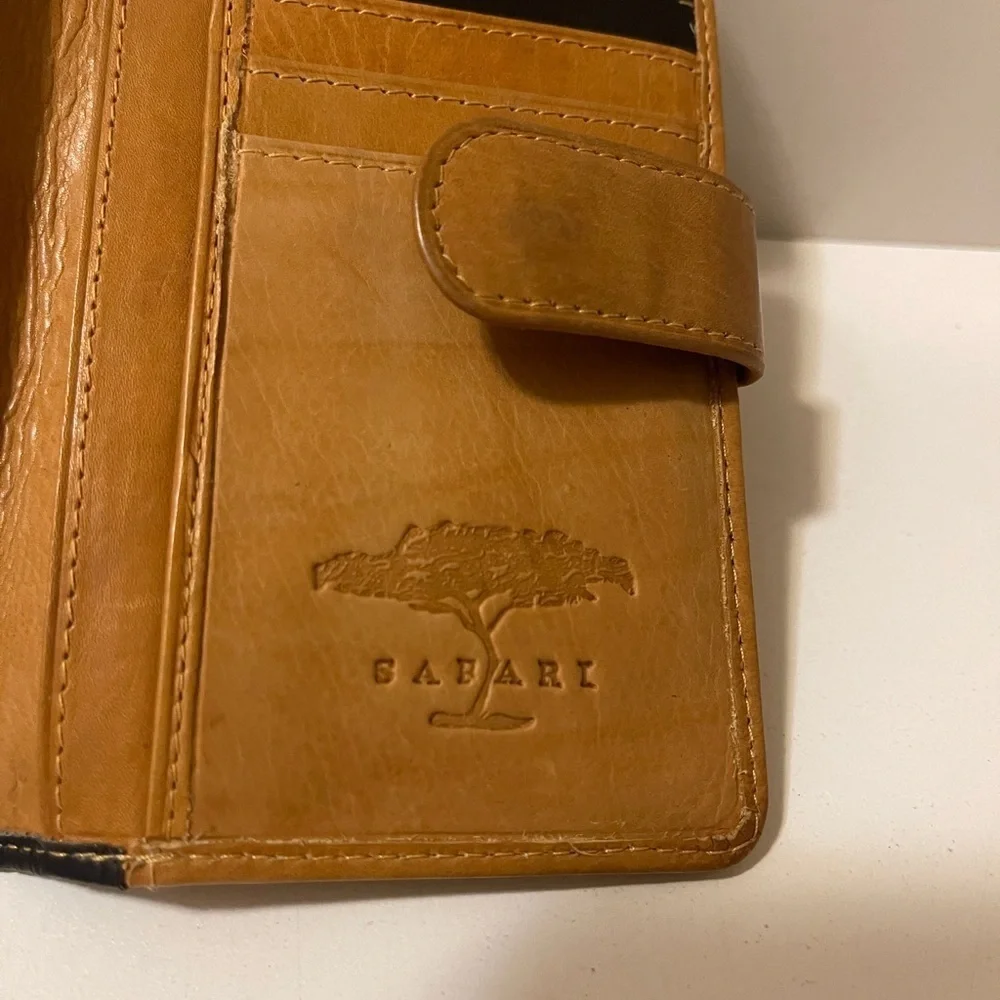 SAFARI LICHFIELD LEATHER lack and tan